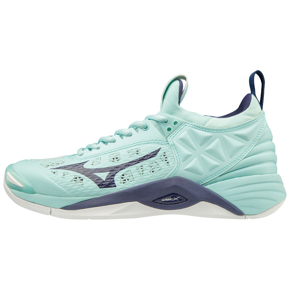 Tenis Para Voleibol Mizuno WAVE MOMENTUM Para Mujer Azules Blancos 4687195-IW